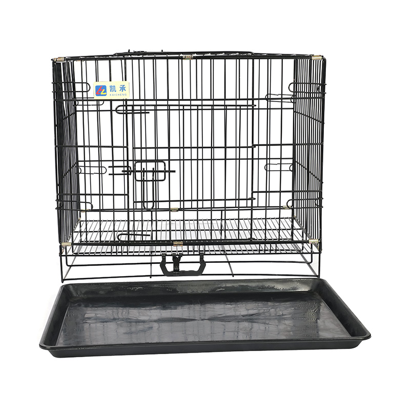Metal foldable dog crate para sa mga tuta