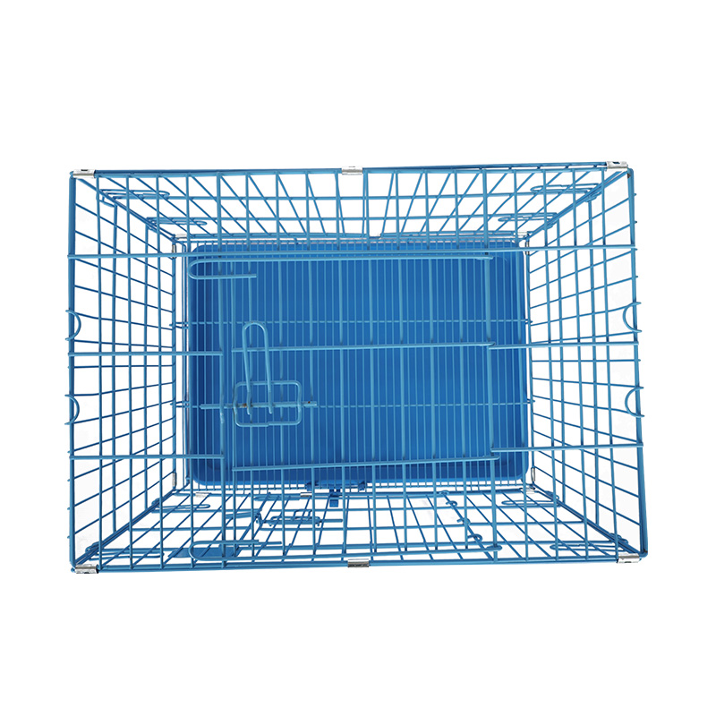 Metal foldable dog crate para sa mga tuta