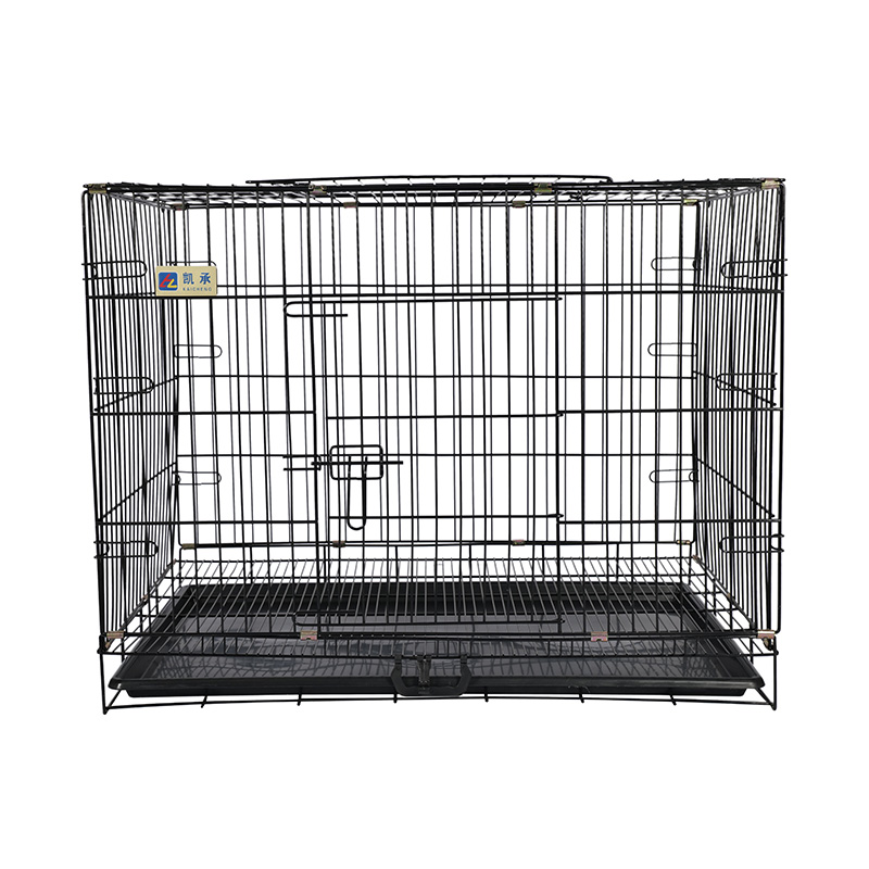 Metal foldable dog crate para sa mga tuta