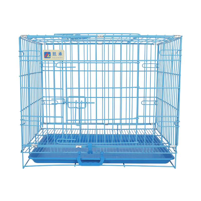 Metal foldable dog crate para sa mga tuta