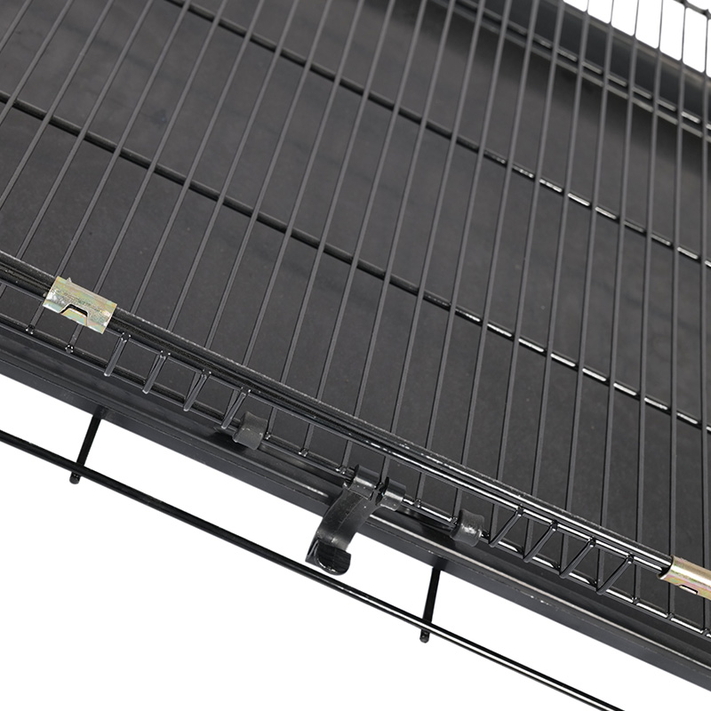 Metal foldable dog crate para sa mga tuta