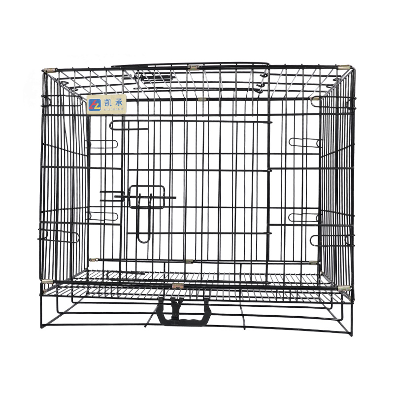 Metal foldable dog crate para sa mga tuta