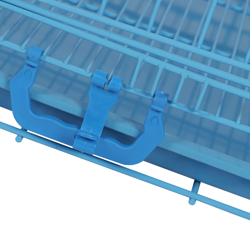 Metal foldable dog crate para sa mga tuta