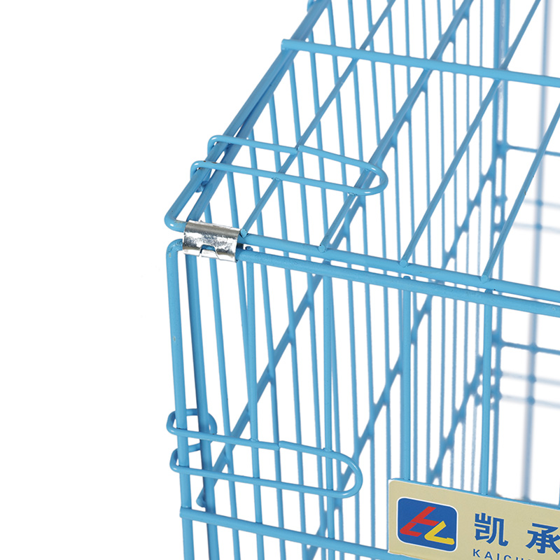 Metal foldable dog crate para sa mga tuta