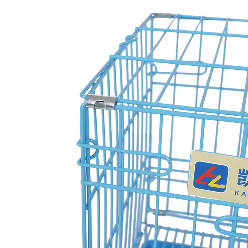Metal foldable dog crate para sa mga tuta