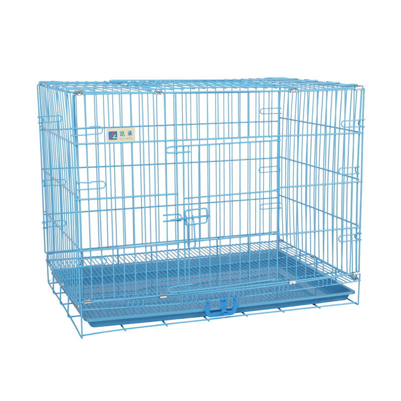 Metal foldable dog crate para sa mga tuta