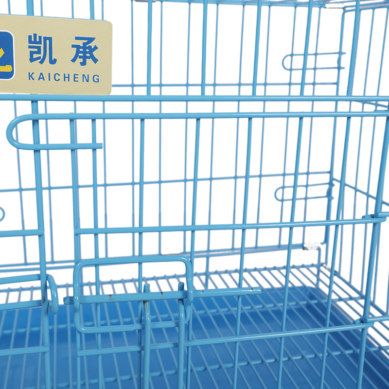 Metal foldable dog crate para sa mga tuta