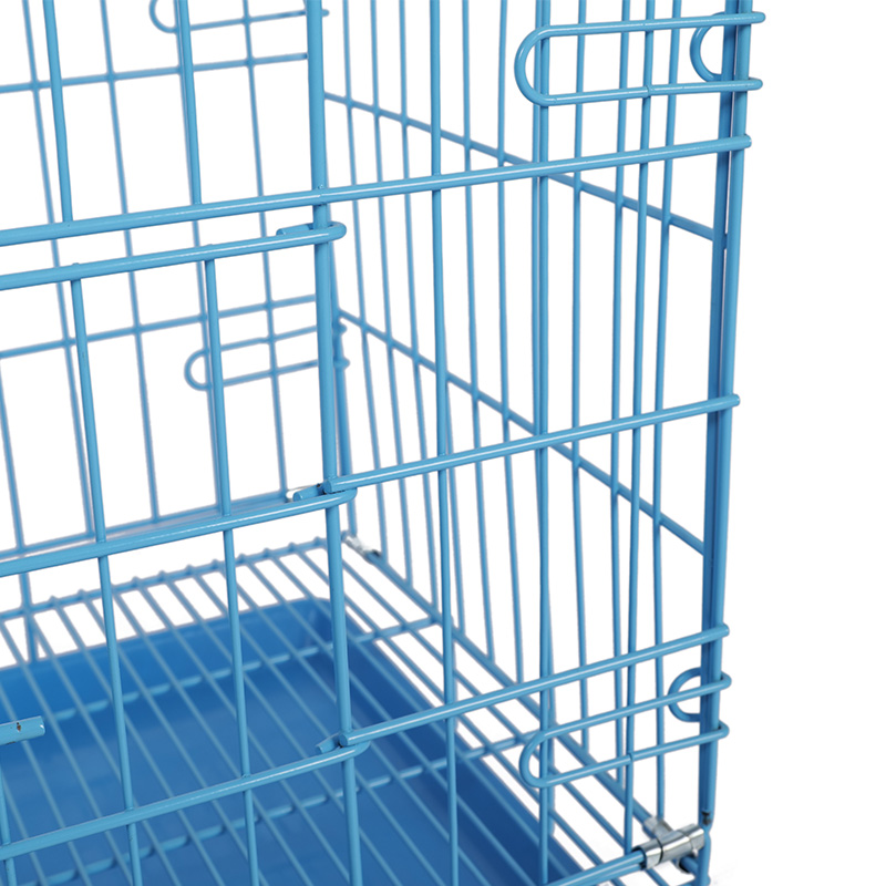 Metal foldable dog crate para sa mga tuta