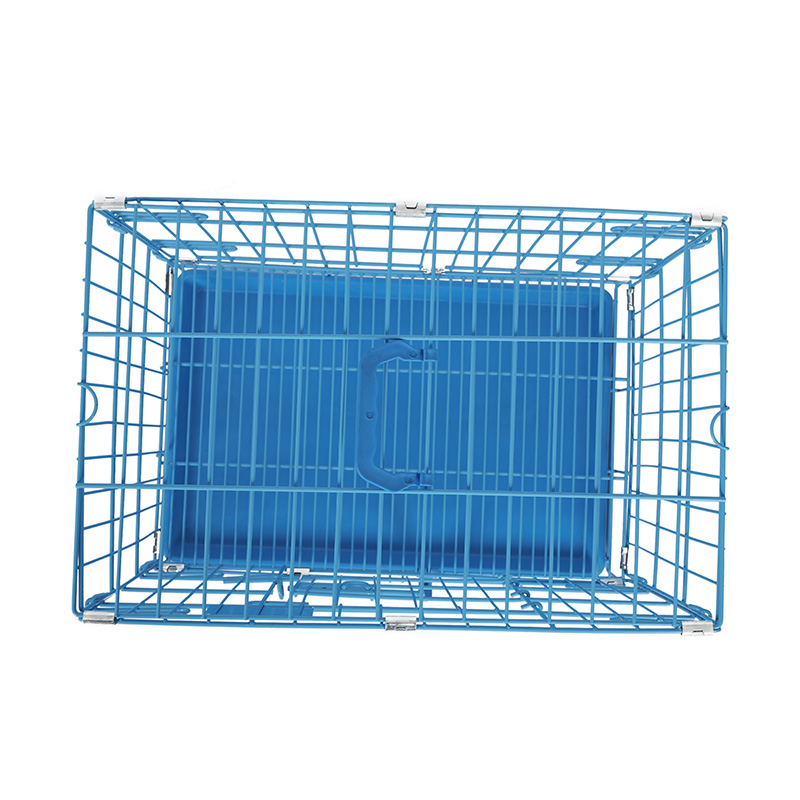 Metal foldable dog crate para sa mga tuta