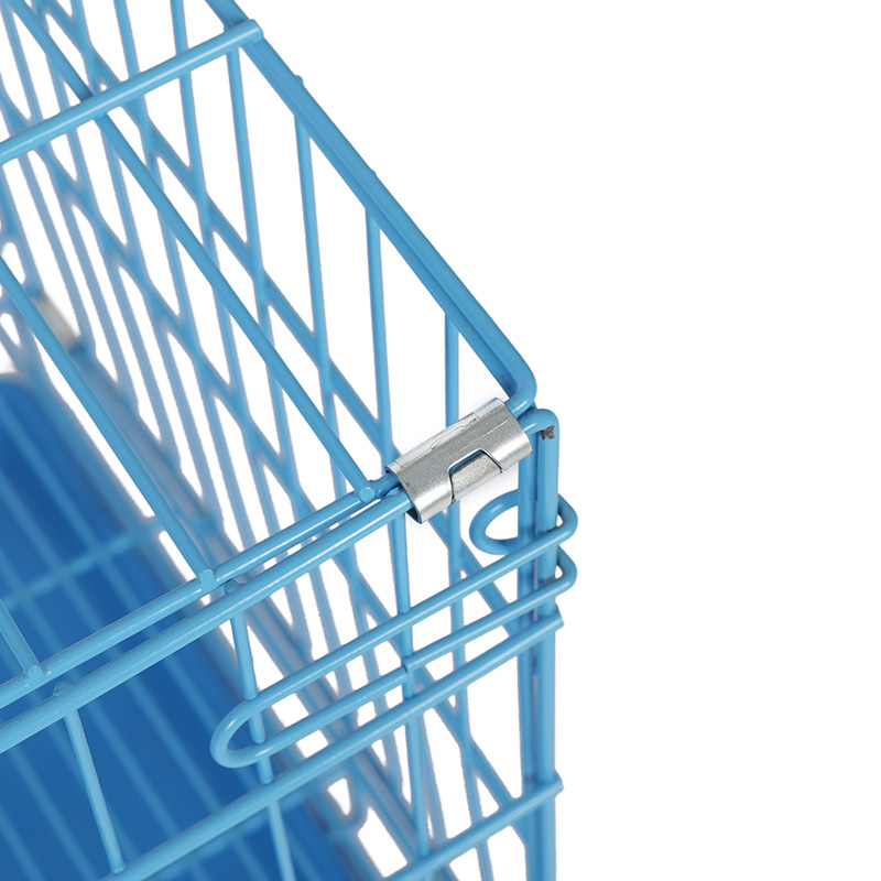 Metal foldable dog crate para sa mga tuta