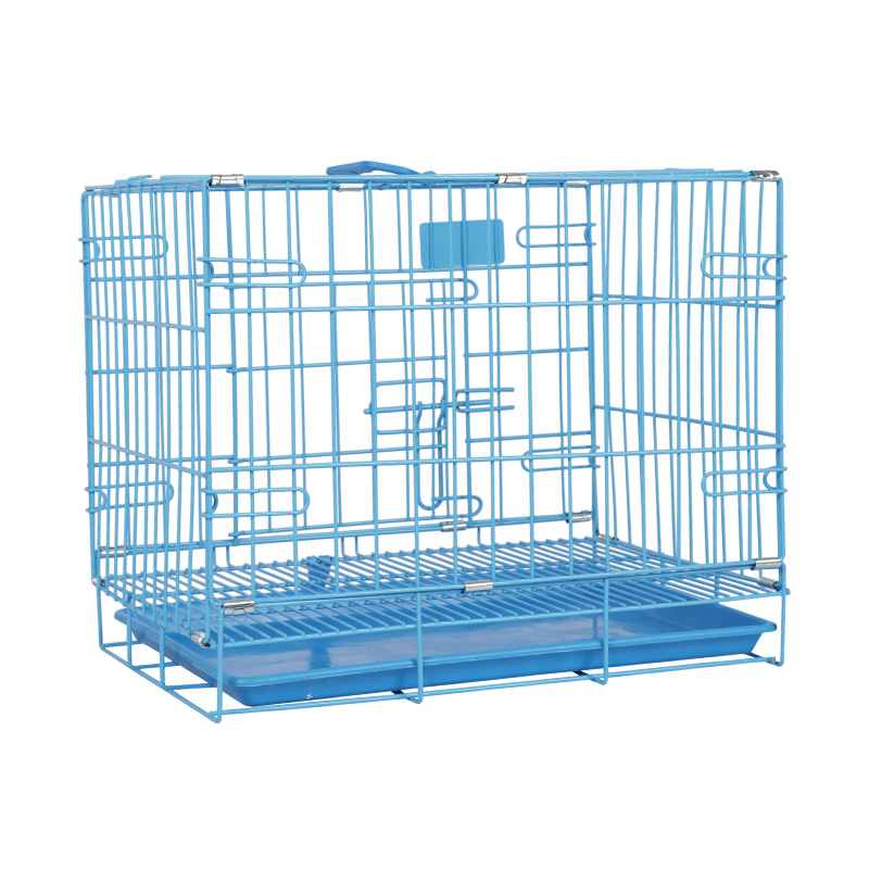Metal foldable dog crate para sa mga tuta