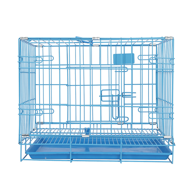 Metal foldable dog crate para sa mga tuta