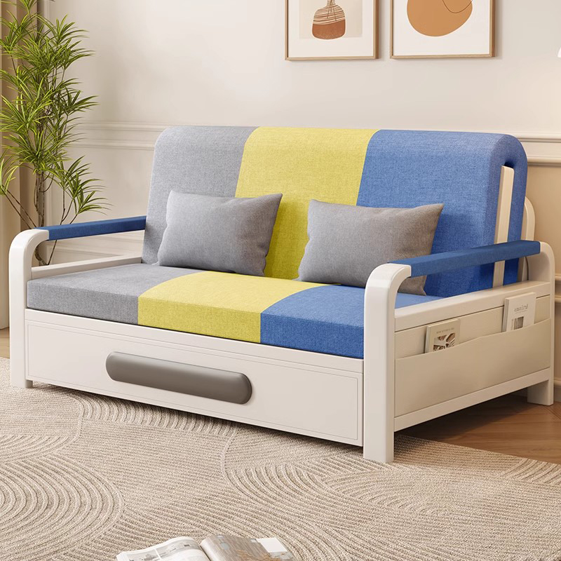 Tatlong-kulay na multifunctional na nakatiklop na sofa bed