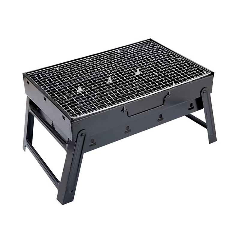Hindi kinakalawang na asero na natitiklop na portable X-shaped barbecue grill