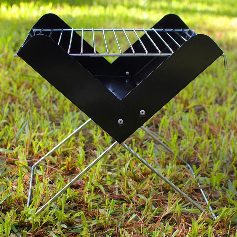 Panlabas na natitiklop na maliit na grill ng barbecue
