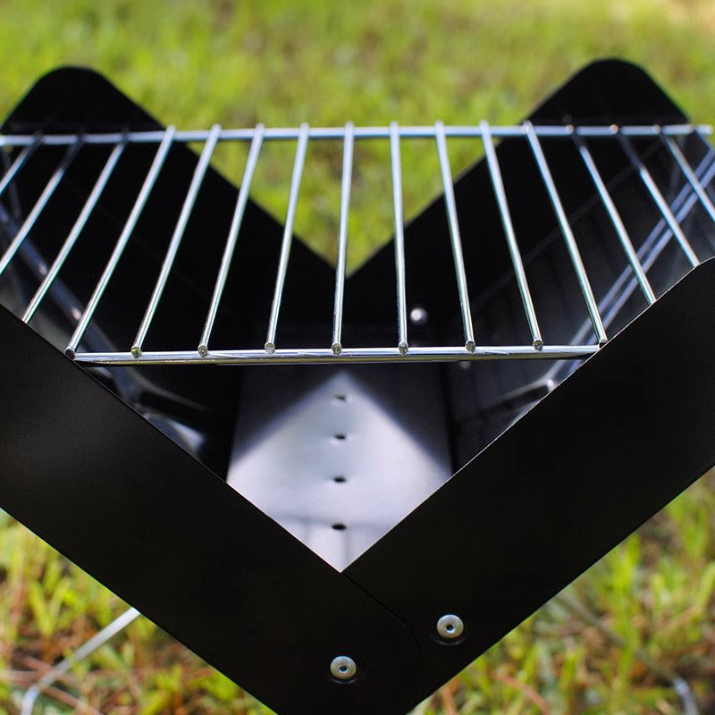 Panlabas na natitiklop na maliit na grill ng barbecue