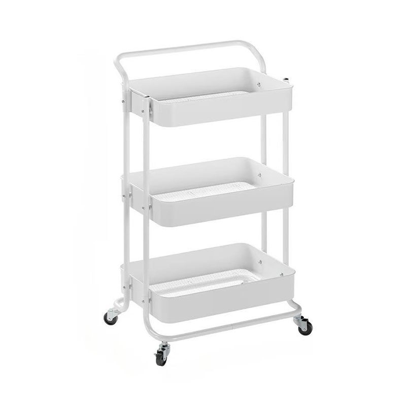 Sahig multi-tier solong hawakan mobile trolley shelf